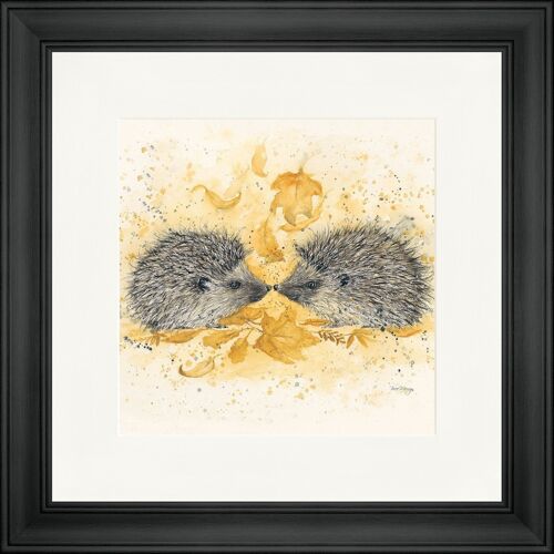 Snuffle and Spike Classic Framed Print - Black