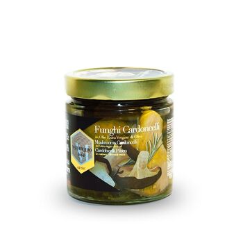 Champignons Cardoncelli à l'huile d'olive extra vierge