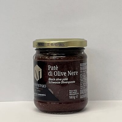 Pate' aus schwarzen Oliven 180g