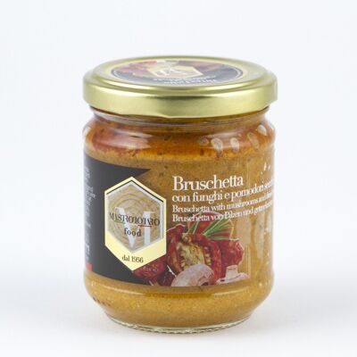 Bruschetta con champiñones y tomates secos 180g