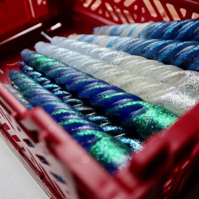 Glitter Taper Candles - Limited Edition - Set of 4