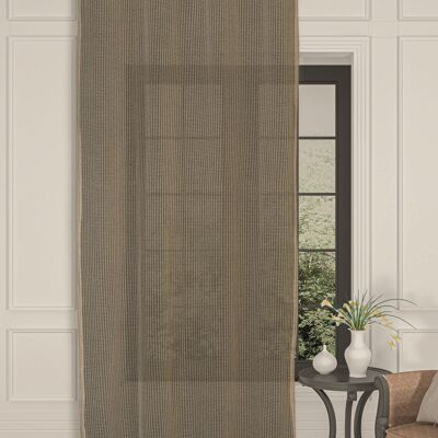 COOPER Sheer Curtain - Natural Collar - Eyelet Panel - 140 x 260 cm - 100% pes