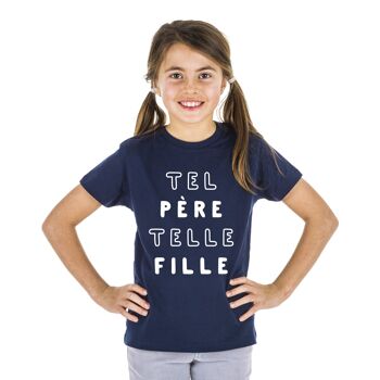 TSHIRT NAVY TEL PÈRE TELLE FILLE MPT fille