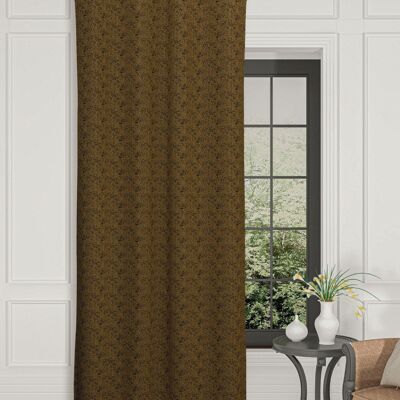 Rideau TEXTURA - Col Camel - Panneau à oeillets - 140 x 260 cm - 56% pes 44% coton