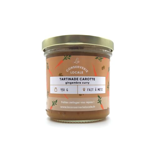 Tartinade Carotte Gingembre Curry BIO 150g