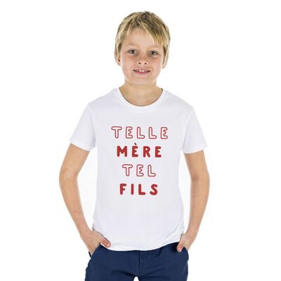 Tshirt blanc telle mère tel fils mpt