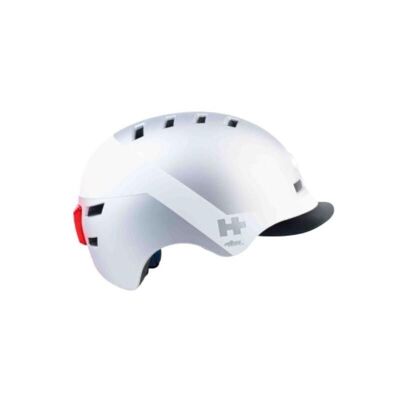 ATLAS BL Urban bike/trot helmet Integrated rear light L - White