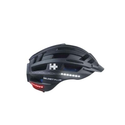 EOS NM MTB-Helm mit Lichtern und Blinkern und integriertem Audio M – Schwarz