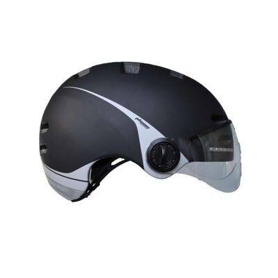 PHENIX NL Luces casco bicicleta/trote/velocidad, intermitentes, audio L - Negro