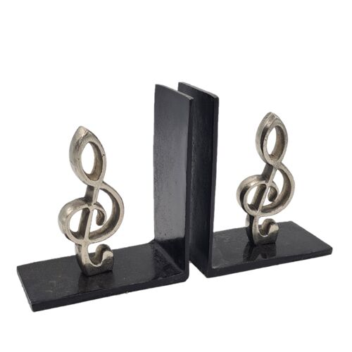 Bookends - Home decor - Metal - Music - Old Metal - 15cm height
