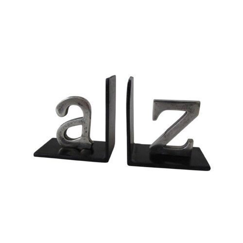 Bookends - Home decor - A-Z - Metal - Old Metal/Black - 15cm height