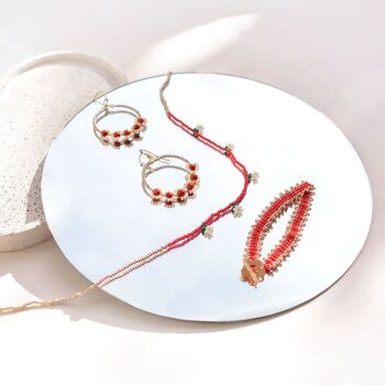 Kit MKMI - Mes bijoux en perles de rocailles - Rouge (310051) 4