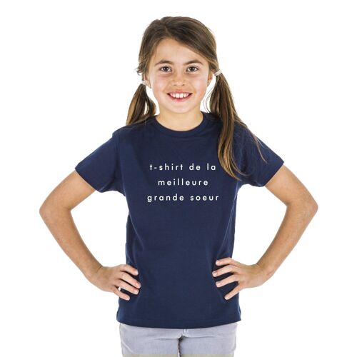 TSHIRT NAVY TSHIRT DE LA MEILLEURE GRANDE SŒUR 2 MPT fille