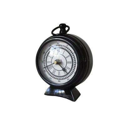 Horloge de Table - Décoration d'intérieur - Métal - Noir - 10cm