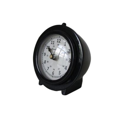 Horloge de Table - Décoration d'intérieur - Métal - Noir - Hauteur 10cm