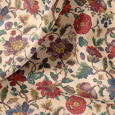 Tessuto di lino tagliato a misura o metro, tessuto di lino con stampa floreale a maglia vintage per biancheria da letto, tende, abbigliamento, federe e tappezzeria