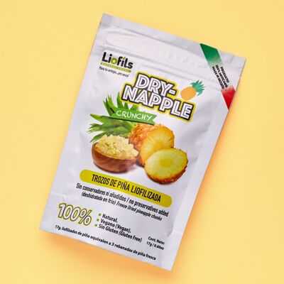 Snack de piña liofilizada