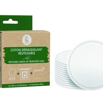 Reusable make-up remover pads made of organic cotton