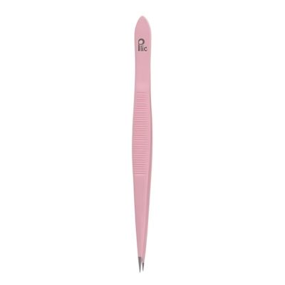 Fine tip tweezers apricot color 100% stainless