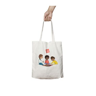 Tote Bag en coton avec dessin imprimé sur une face - Taille enfants