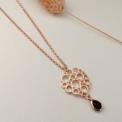 Collier - Golden Flower - or - noir