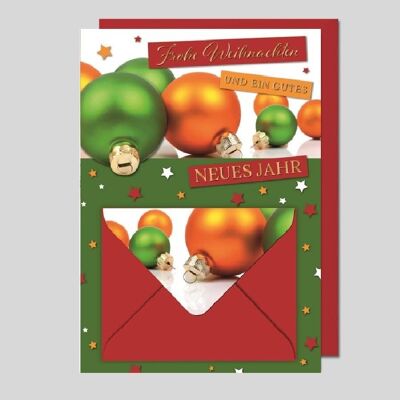 Weihnachtskarte mit Geldkuvert - UK-40063