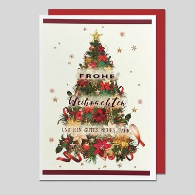 Weihnachtskarte Weihnachtsbaum - UK-40054