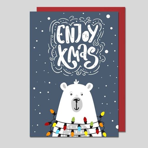 Weihnachtskarte Eisbär - UK-40042