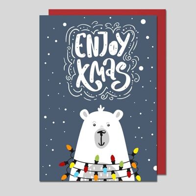 Polar Bear Christmas Card - UK-40042