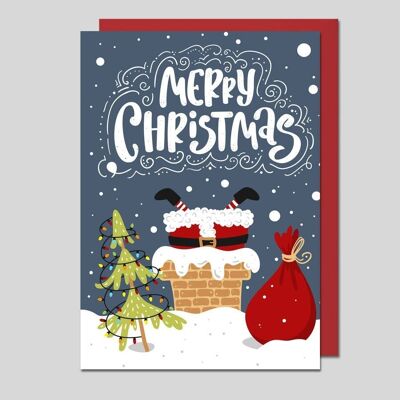 Biglietto natalizio Babbo Natale - UK-40041