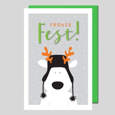 Christmas Card Moose - UK-40030