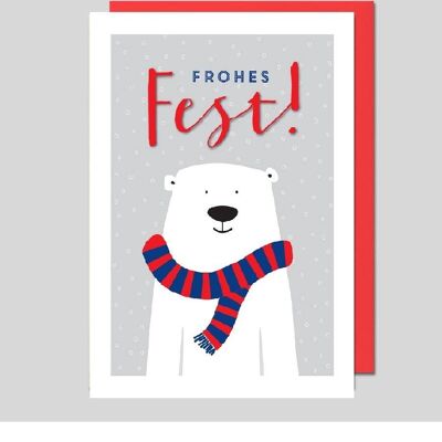 Biglietto natalizio con orso polare - UK-40028