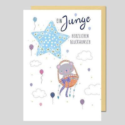 Tarjeta de felicitación de nacimiento / serie AVANTGARDE - UK-34751