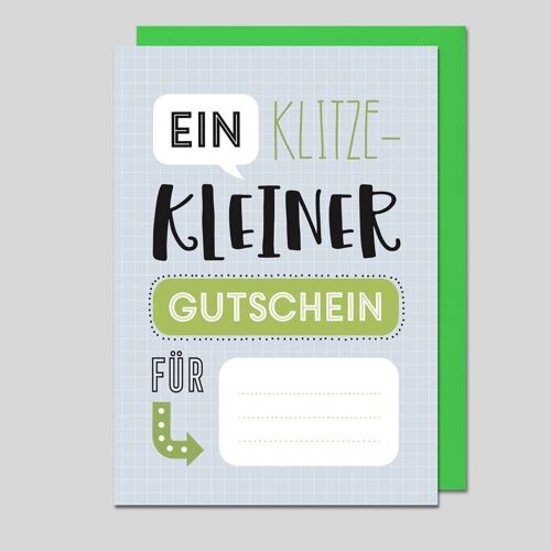 Gutscheinkarte zum selbst beschriften - UK-34113