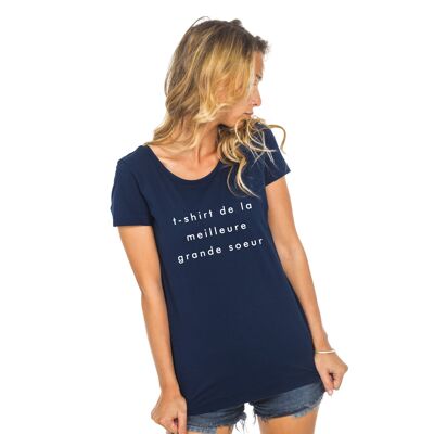 TSHIRT NAVY TSHIRT DER BEST BIG SISTER 2 MPT Frau