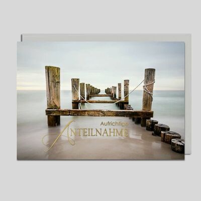 Sympathy Card Photo Boardwalk - UK-91182