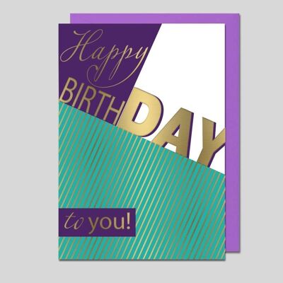 Glückwunschkarte "HAPPY BIRTHDAY" - UK-34596