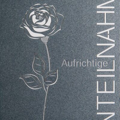 Classy Condolence Card with Laser Cut - UK-1679