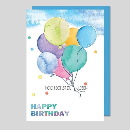 Glückwunschkarte "HAPPY BIRTHDAY" - UK-34641