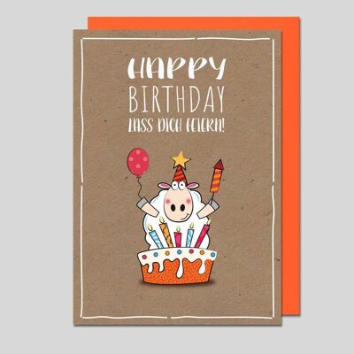 HAPPY BIRTHDAY Greetings Card - UK-34387