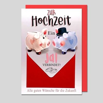 Hochzeitskarte für ein Geldgeschenk - UK-34406