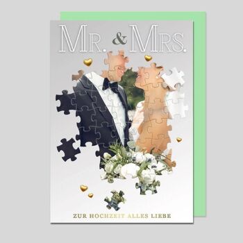 Carte de mariage Mr & Mrs - Royaume-Uni-34404