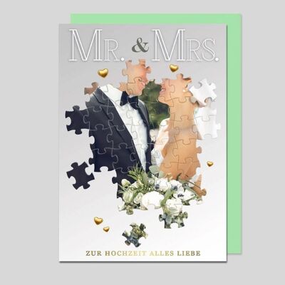 Hochzeitskarte Mr.&Mrs. - UK-34404