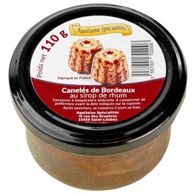 2x Bordeaux canelés with rum syrup