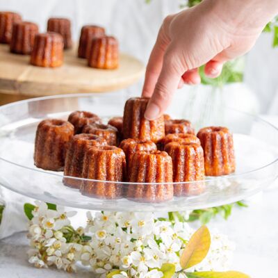 Canelés bordeleses ecológicos x8 - ALMUERZO (30gr)