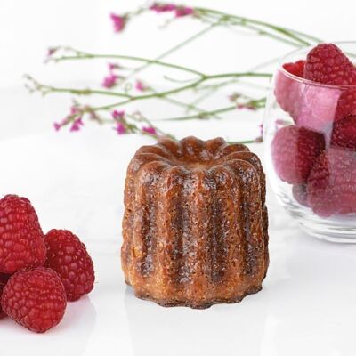 8 Canelés with raspberry - LUNCH (30gr) - thawed product