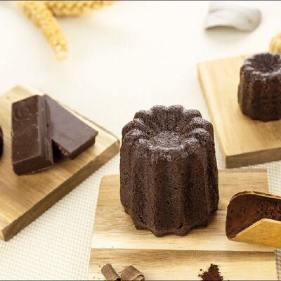 8 canelés de chocolate - LUNCH (30gr) - producto descongelado