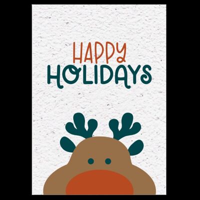 4 Christmas cards - Happy holidays