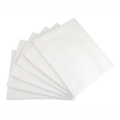 MuslinZ 6pk 100% Cotton Muslin Squares White - 70cms
