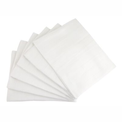 MuslinZ Cuadrados de muselina 100% algodón, 6 unidades, Blanco - 70cms